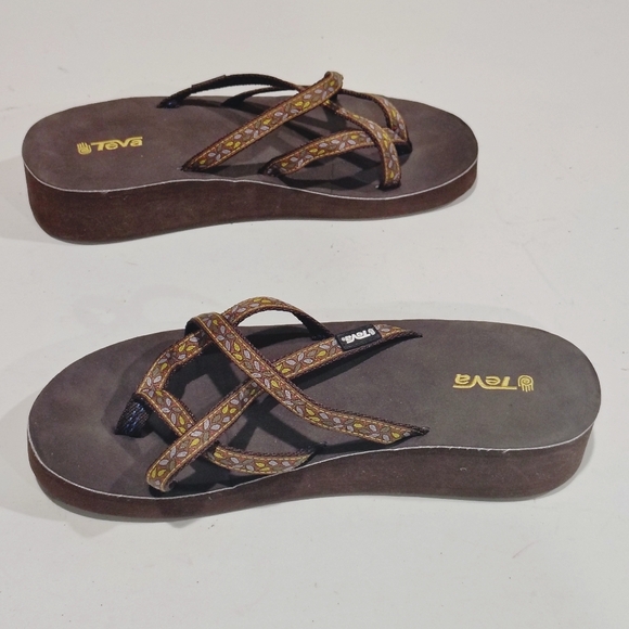 Teva Women's Brown Sandals Size 10 - Picture 6 of 12